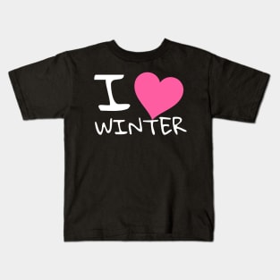 I love winter Kids T-Shirt